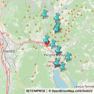 Mappa Via Roda Dos, 38057 Pergine Valsugana TN, Italia (3.26077)