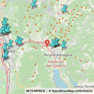 Mappa Via Roda Dos, 38057 Pergine Valsugana TN, Italia (6.0695)