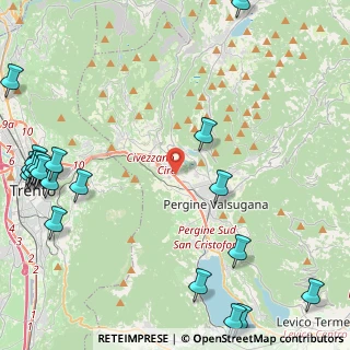 Mappa Via Roda Dos, 38057 Pergine Valsugana TN, Italia (6.626)