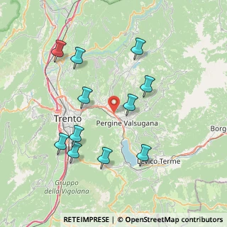 Mappa Via Roda Dos, 38057 Pergine Valsugana TN, Italia (7.87545)