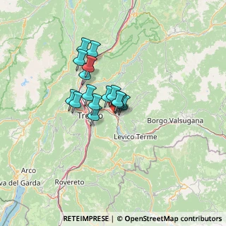 Mappa Via Roda Dos, 38057 Pergine Valsugana TN, Italia (8.39375)