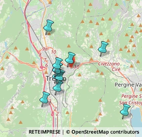 Mappa Via alla Veduta, 38121 Trento TN, Italia (3.21273)