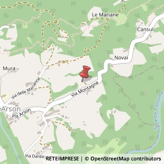 Mappa Via Montagne, 22, 32032 Feltre, Belluno (Veneto)