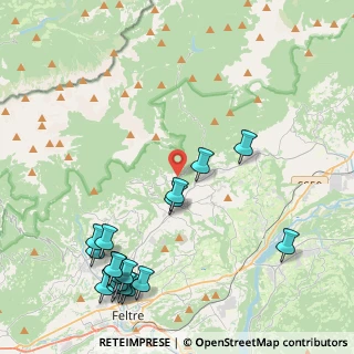 Mappa Via Montagne, 32032 Feltre BL, Italia (5.36167)