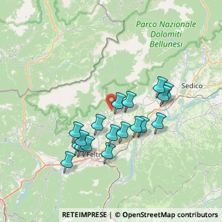 Mappa Via Montagne, 32032 Feltre BL, Italia (6.76056)