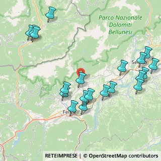 Mappa Via Montagne, 32032 Feltre BL, Italia (9.627)