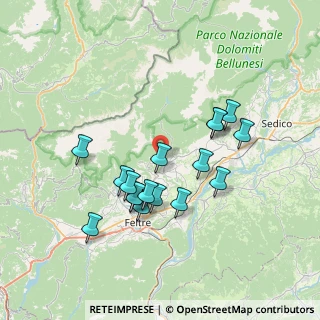Mappa Via Montagne, 32032 Feltre BL, Italia (6.56647)