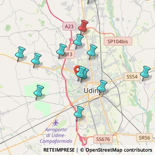 Mappa POLISPORTIVA LIZZI TOMADINI, 33100 Udine UD, Italia (4.47071)