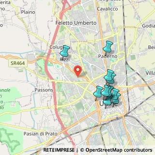 Mappa POLISPORTIVA LIZZI TOMADINI, 33100 Udine UD, Italia (1.93818)