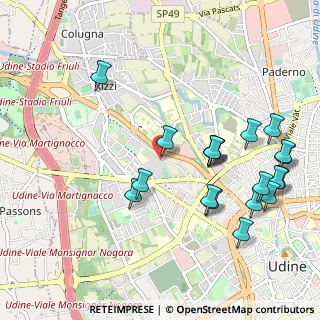 Mappa POLISPORTIVA LIZZI TOMADINI, 33100 Udine UD, Italia (1.1055)