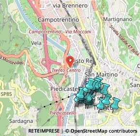 Mappa 38100 Trento TN, Italia (1.1165)