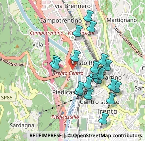 Mappa 38100 Trento TN, Italia (0.857)