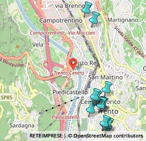 Mappa 38100 Trento TN, Italia (1.39143)