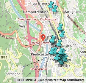 Mappa 38100 Trento TN, Italia (1.008)