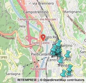 Mappa 38100 Trento TN, Italia (1.15154)
