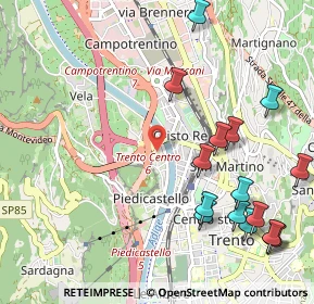 Mappa 38100 Trento TN, Italia (1.29688)