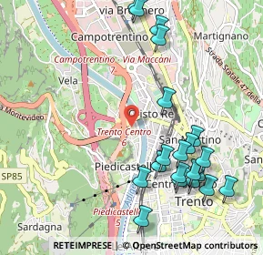 Mappa 38100 Trento TN, Italia (1.1695)