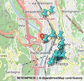 Mappa 38100 Trento TN, Italia (0.9575)