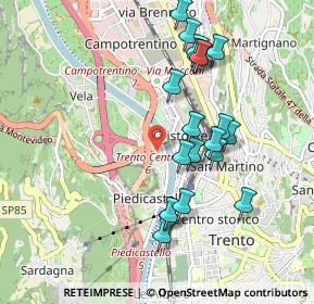 Mappa 38100 Trento TN, Italia (0.913)
