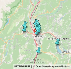 Mappa 38100 Trento TN, Italia (3.70333)