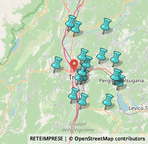 Mappa 38100 Trento TN, Italia (6.28765)