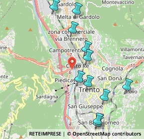 Mappa 38100 Trento TN, Italia (2.52143)