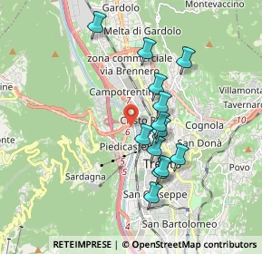 Mappa 38100 Trento TN, Italia (1.55462)