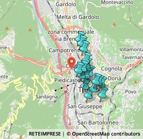 Mappa 38100 Trento TN, Italia (1.245)