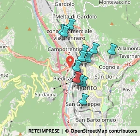 Mappa 38100 Trento TN, Italia (1.32385)