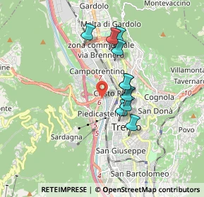 Mappa 38100 Trento TN, Italia (1.91)