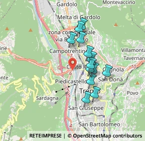 Mappa 38100 Trento TN, Italia (1.37154)