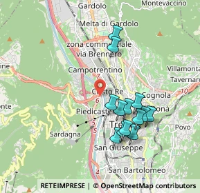 Mappa 38100 Trento TN, Italia (1.71308)