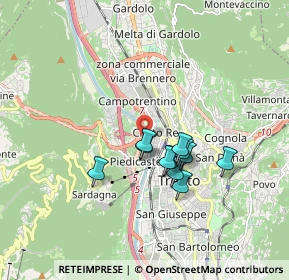 Mappa 38100 Trento TN, Italia (1.30273)