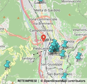 Mappa 38100 Trento TN, Italia (2.11385)