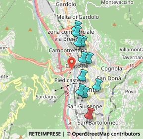 Mappa 38100 Trento TN, Italia (1.44545)