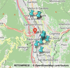 Mappa 38100 Trento TN, Italia (1.4625)