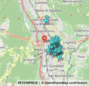 Mappa 38100 Trento TN, Italia (1.21643)