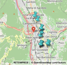 Mappa 38100 Trento TN, Italia (1.47154)