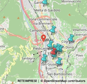 Mappa 38100 Trento TN, Italia (1.76455)