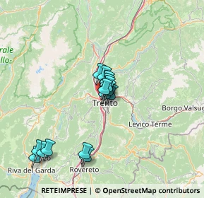 Mappa 38100 Trento TN, Italia (10.70875)