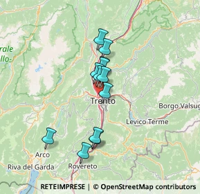 Mappa 38100 Trento TN, Italia (10.4825)