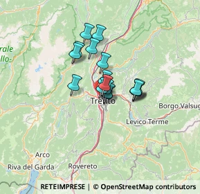 Mappa 38100 Trento TN, Italia (8.02941)