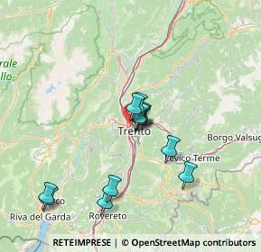 Mappa 38100 Trento TN, Italia (11.68417)