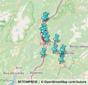 Mappa 38100 Trento TN, Italia (9.69385)