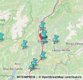 Mappa 38100 Trento TN, Italia (15.71182)