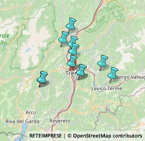 Mappa 38100 Trento TN, Italia (9.96818)