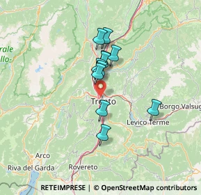 Mappa 38100 Trento TN, Italia (9.71545)