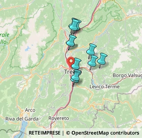 Mappa 38100 Trento TN, Italia (9.73182)