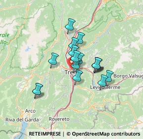 Mappa 38100 Trento TN, Italia (9.88412)