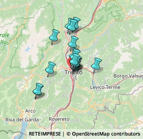 Mappa 38100 Trento TN, Italia (8.16647)